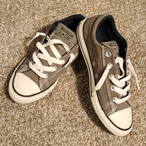 Grey Converse shoes